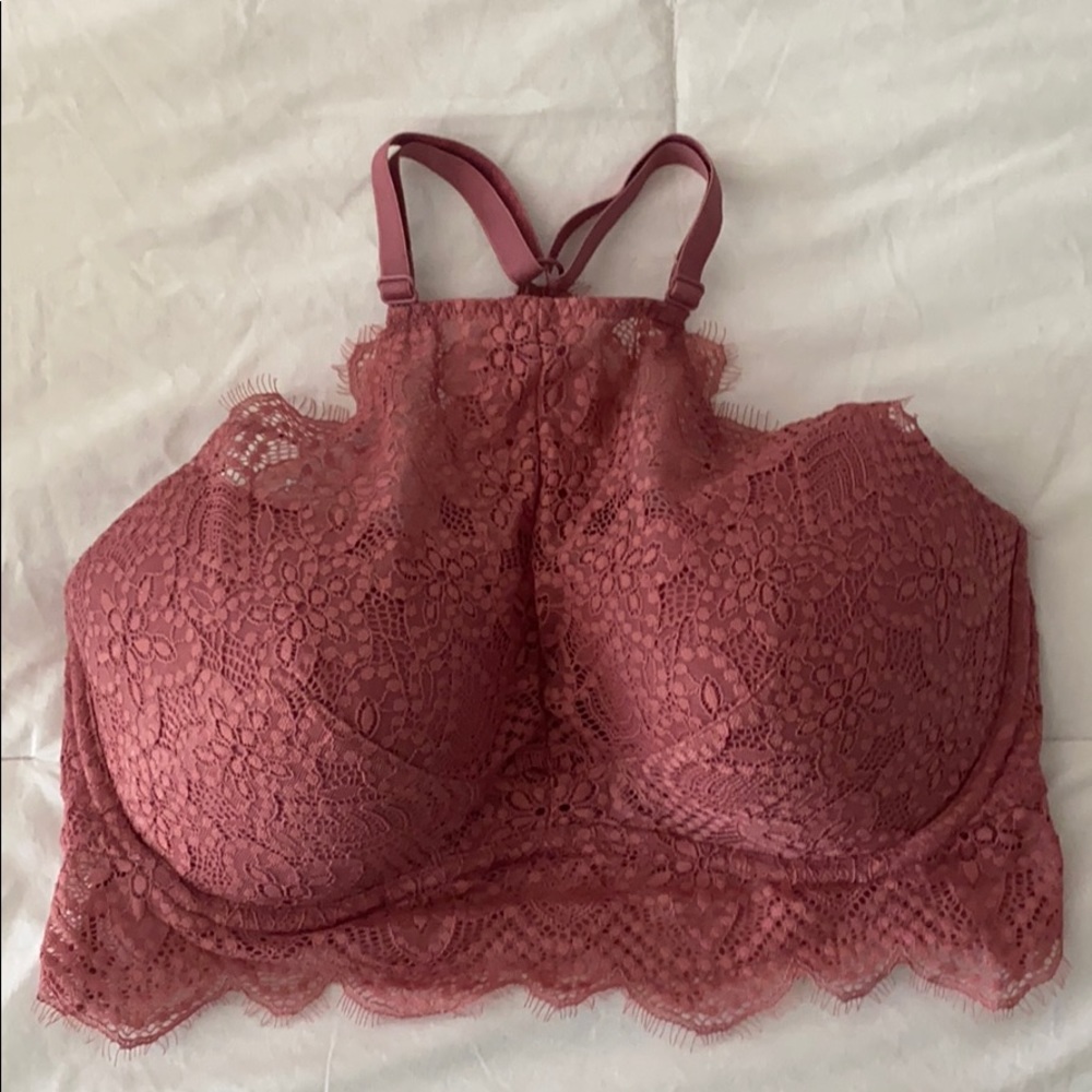 VS Pink High Neck Bralette
